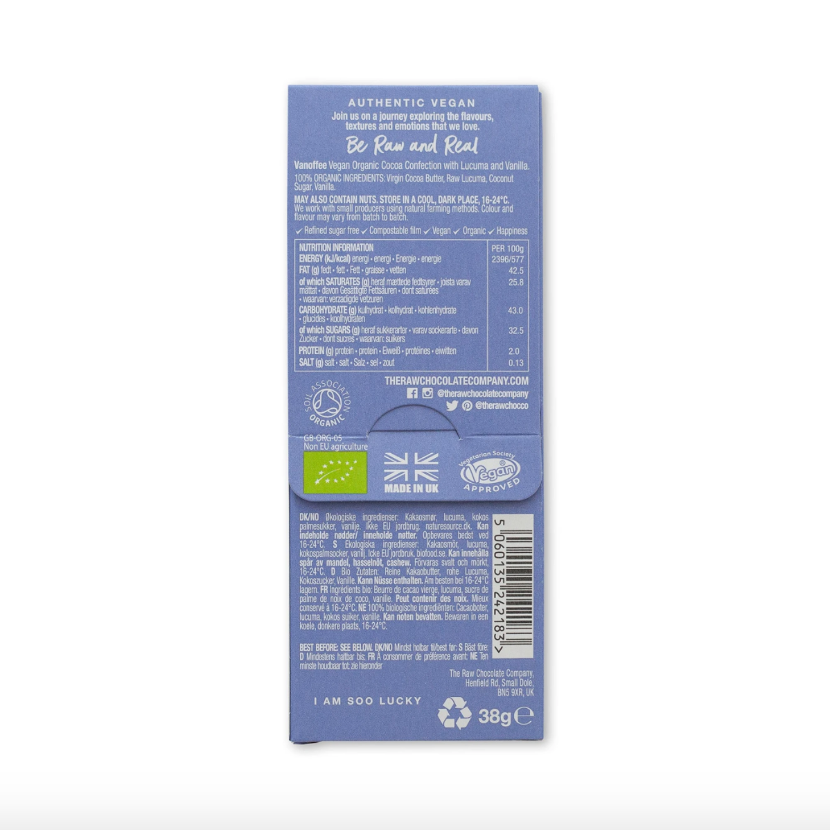 Raw Chocolate Vanoffee Bar (38g)