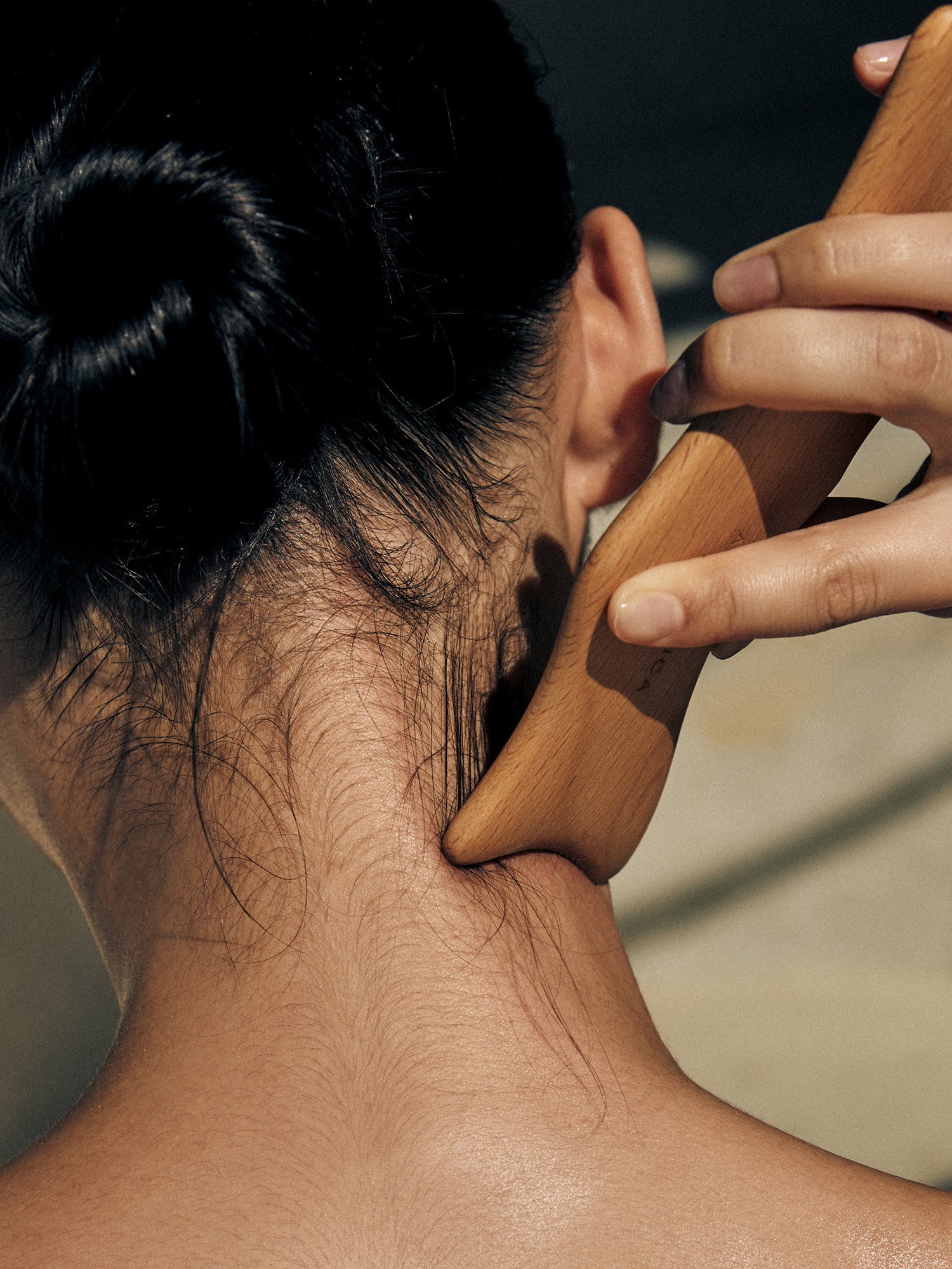 Wood Dolphin Face & Body Massager