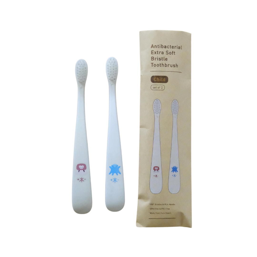 Antibacterial Extra Soft Bristle Toothbrush - Child (Set for 2)