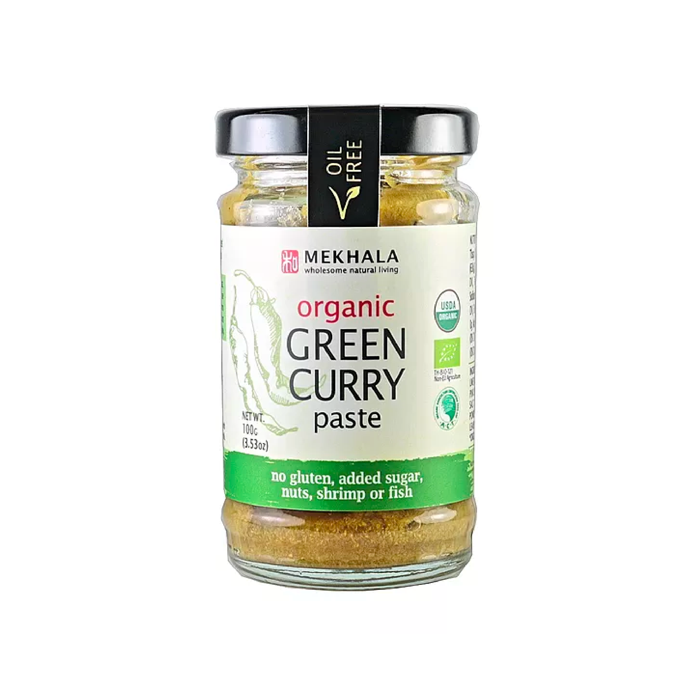 Organic Vegan Thai Green Curry Paste 100g