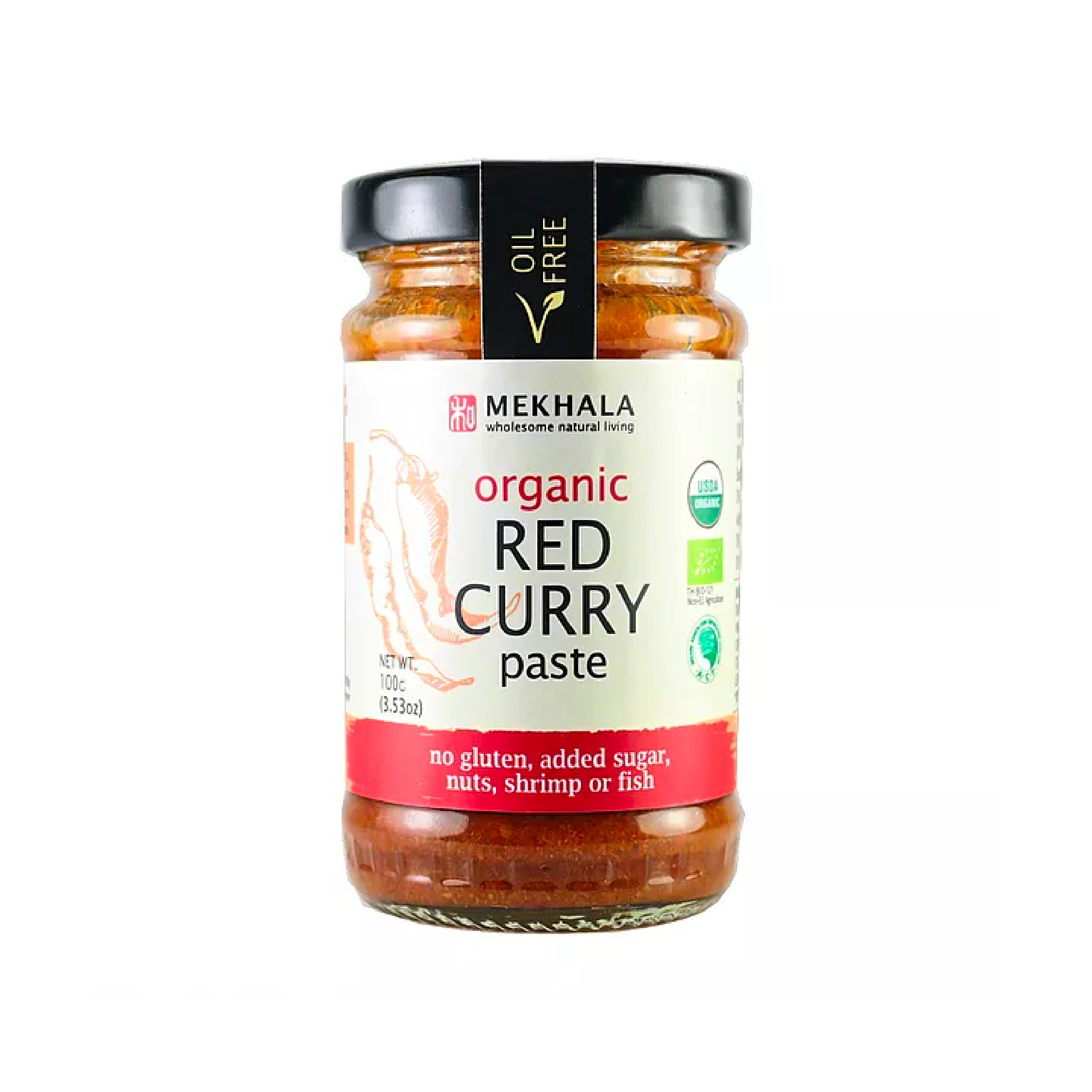 Organic Vegan Thai Red Curry Paste 100g