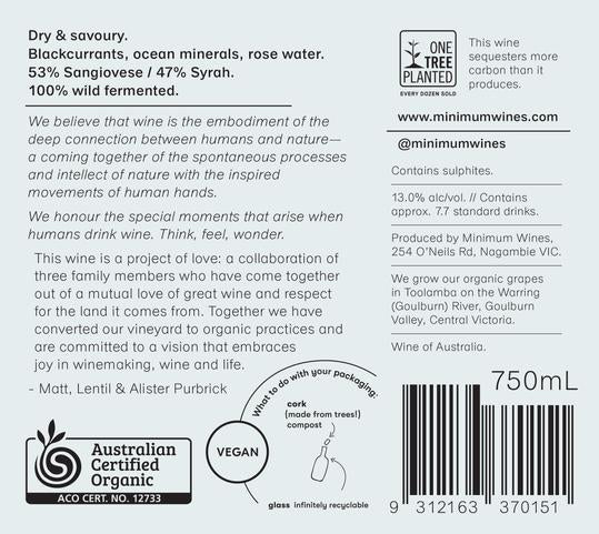 Organic Vegan Rose Sangiovese Syrah