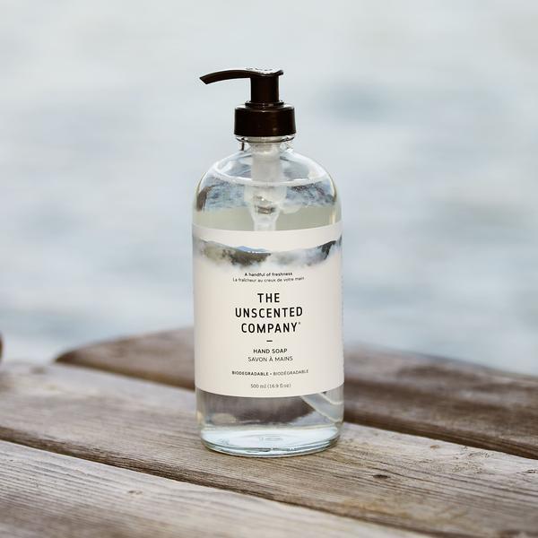 The Unscented Company - Unscented Hand Soap, 500ml (Glass/Plastic Bottle)