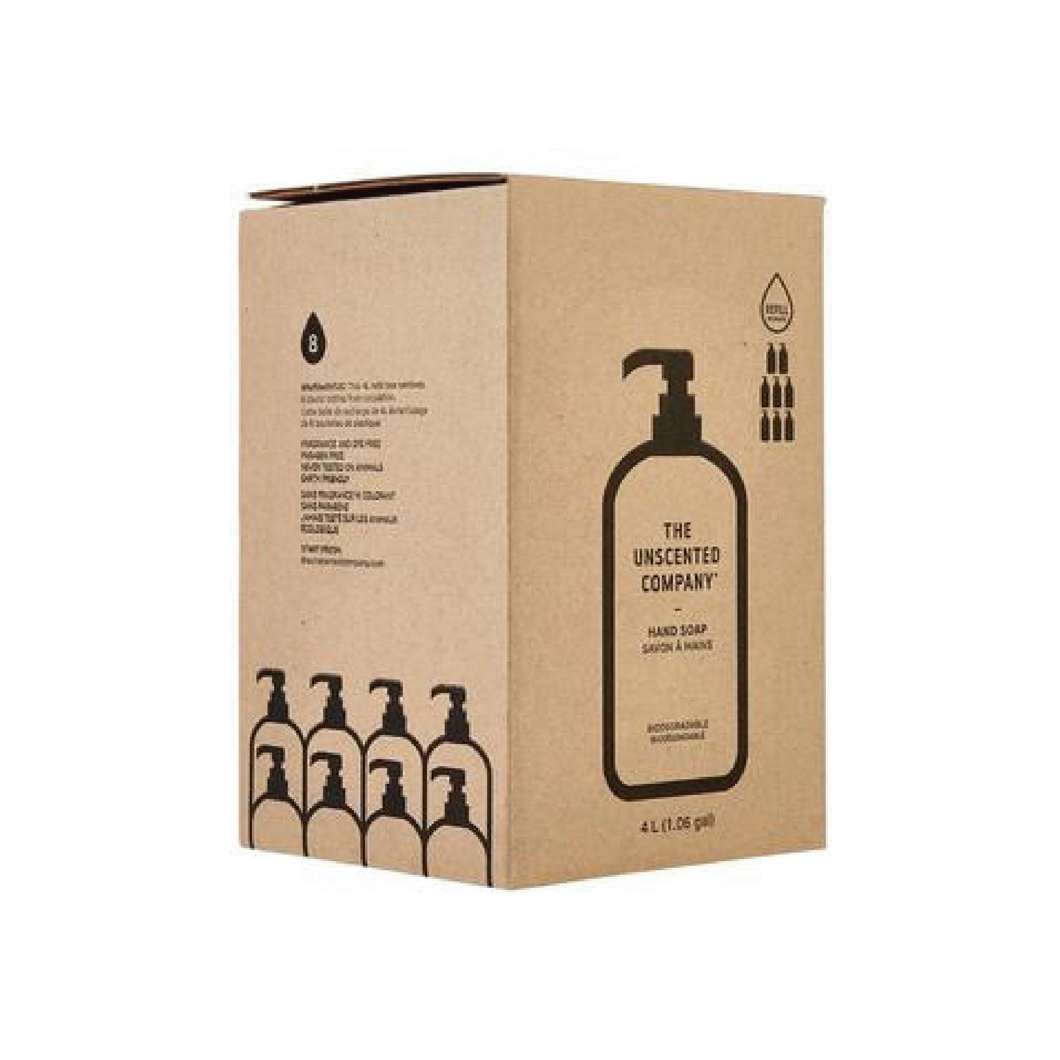 Unscented Hand Soap Refill Box 4L
