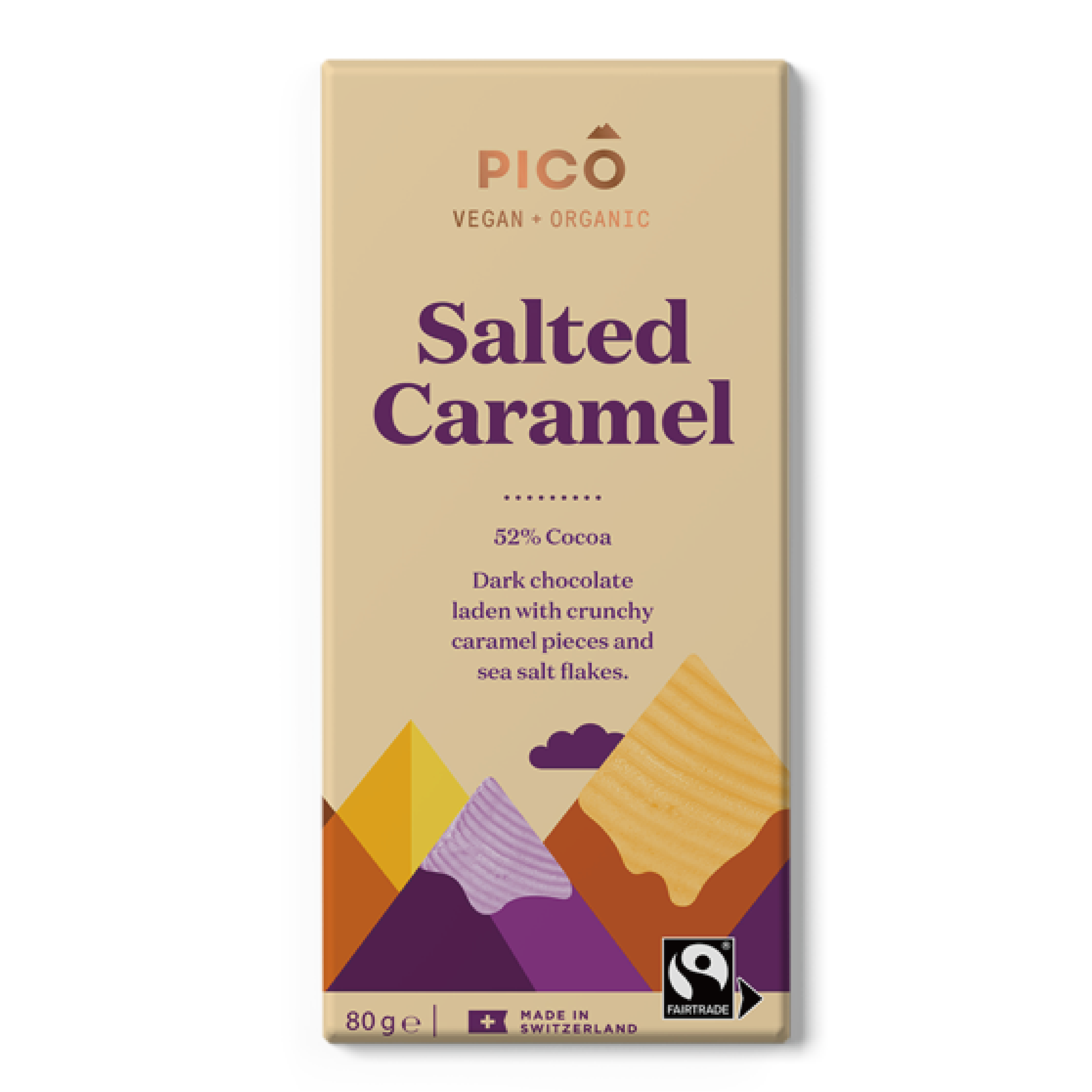 Organic Vegan Chocolate - Salted Caramel 80g