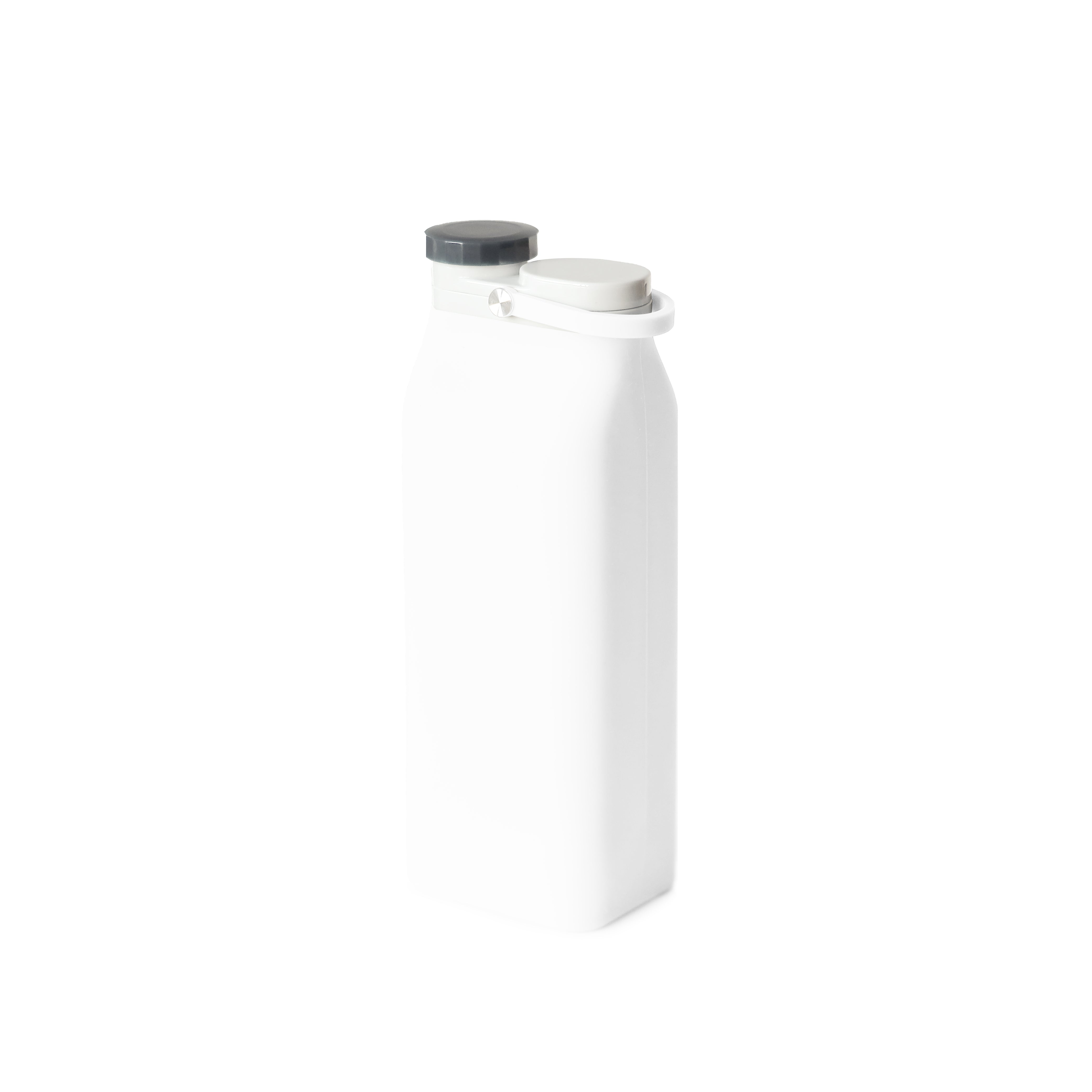 Foldable Silicone Water Bottle 600ml - White