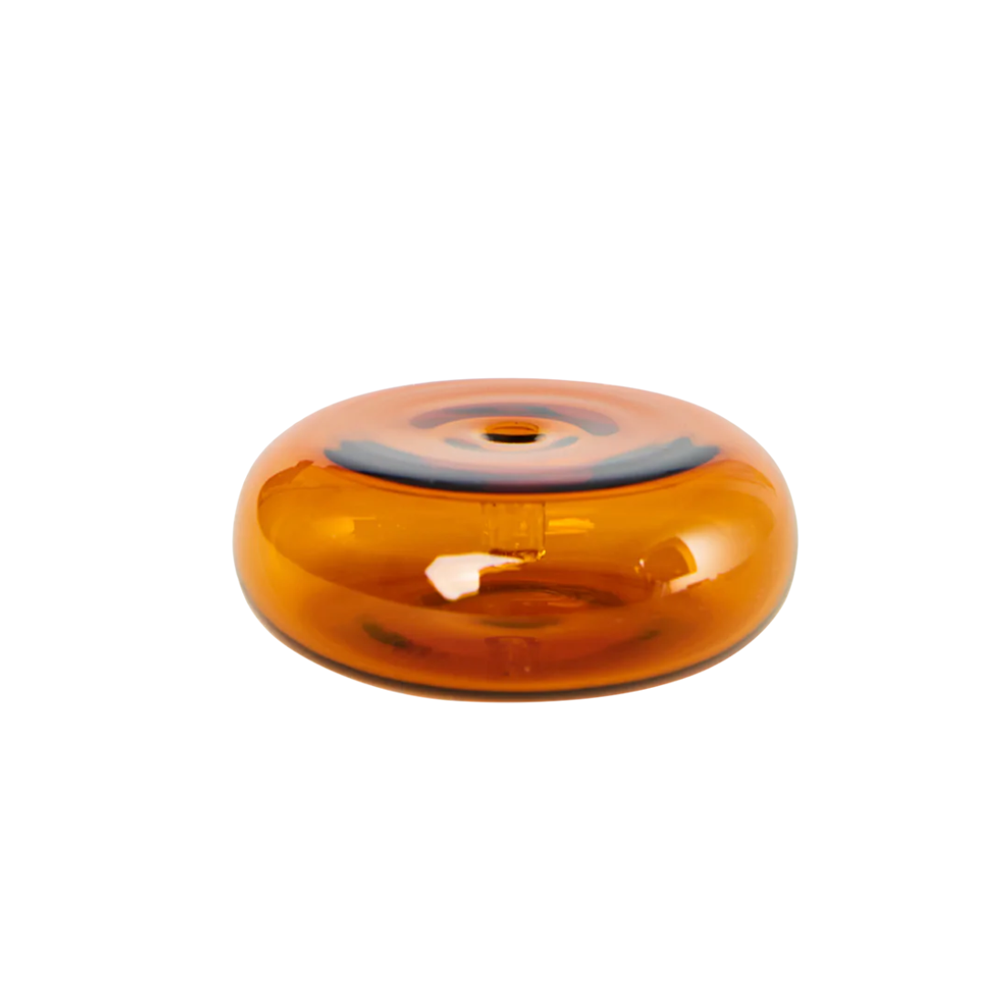 Glass Incense Holder - Amber