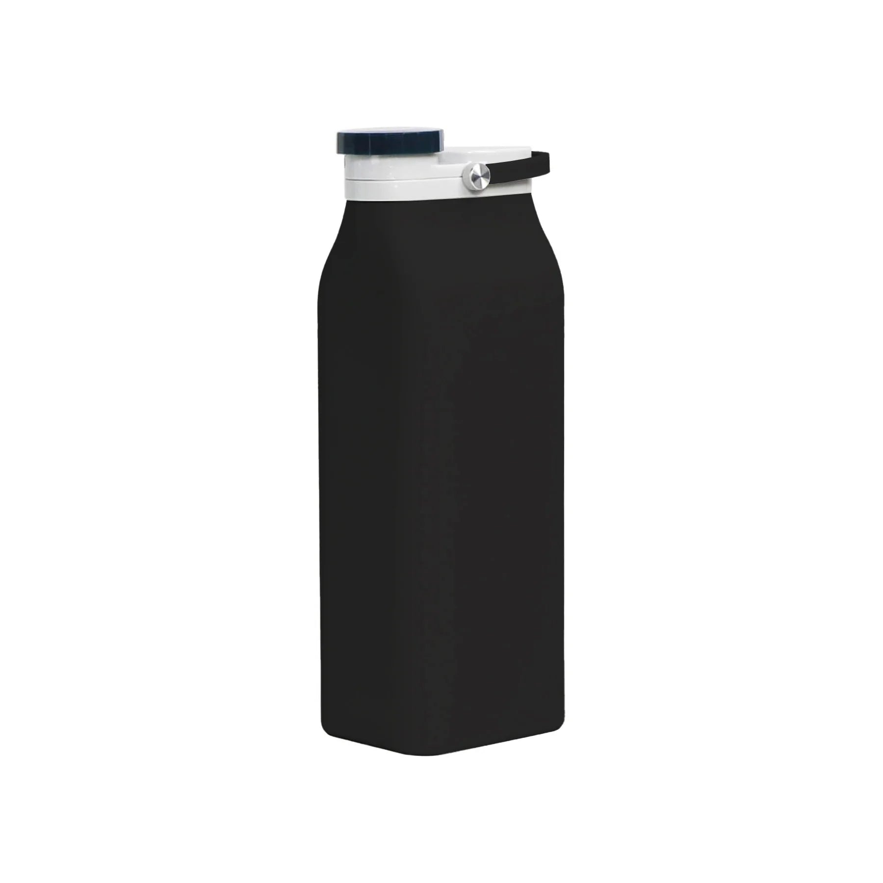 Foldable Silicone Water Bottle 600Ml - Black