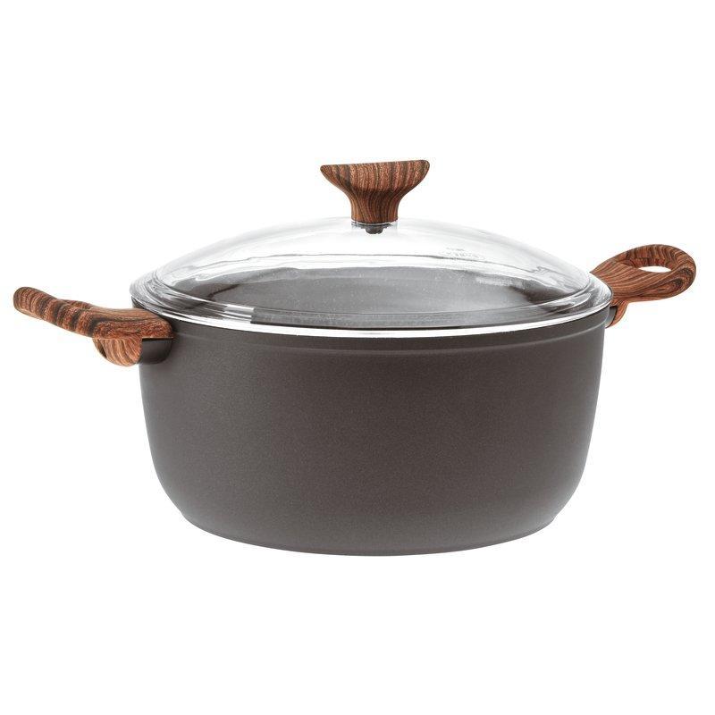 Non-stick sauce pot with lid | 24 cm | black