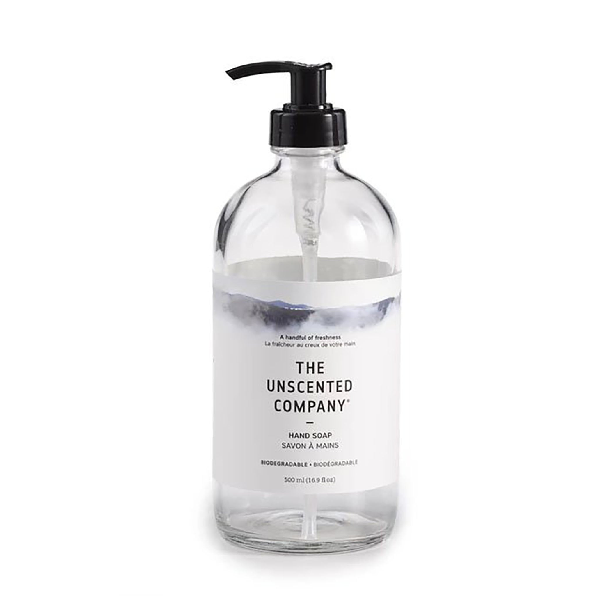 The Unscented Company - Unscented Hand Soap, 500ml (Glass/Plastic Bottle)