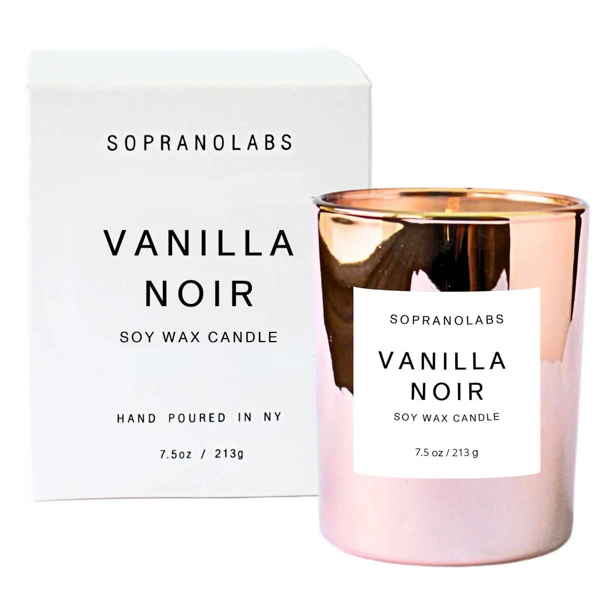 Vanilla Noir Soy Wax Candle 7.5 oz