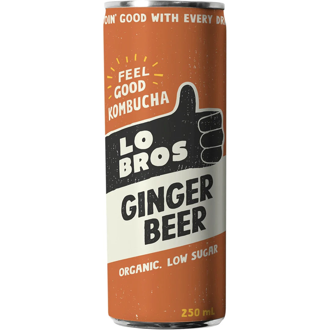 Kombucha Soda Cans - Ginger Beer 250ml