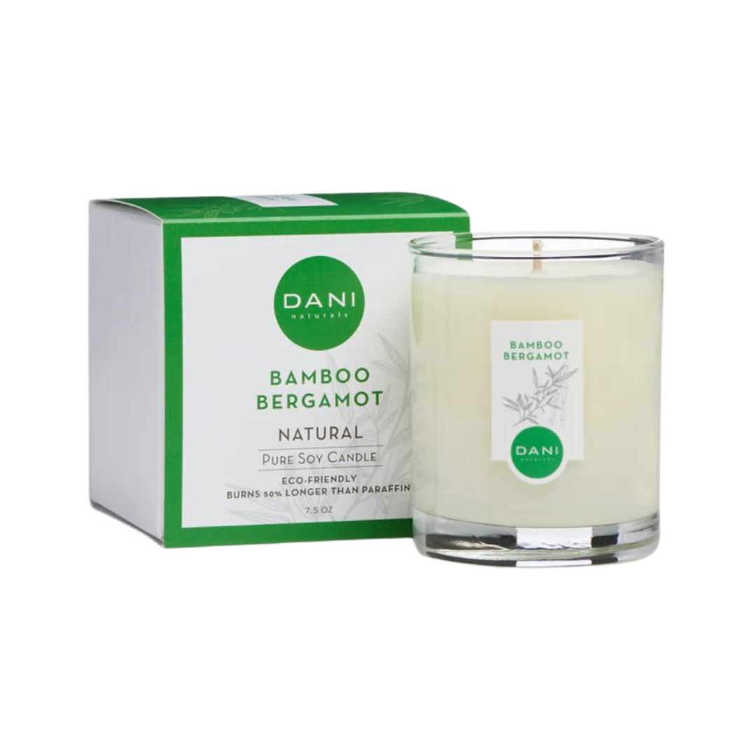 Bamboo Bergamot Glass Candle