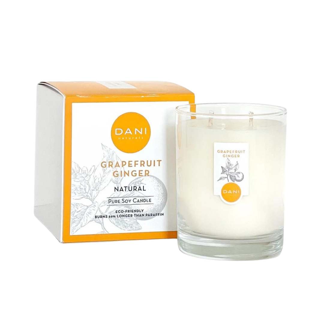 Grapefruit Ginger Glass Candle