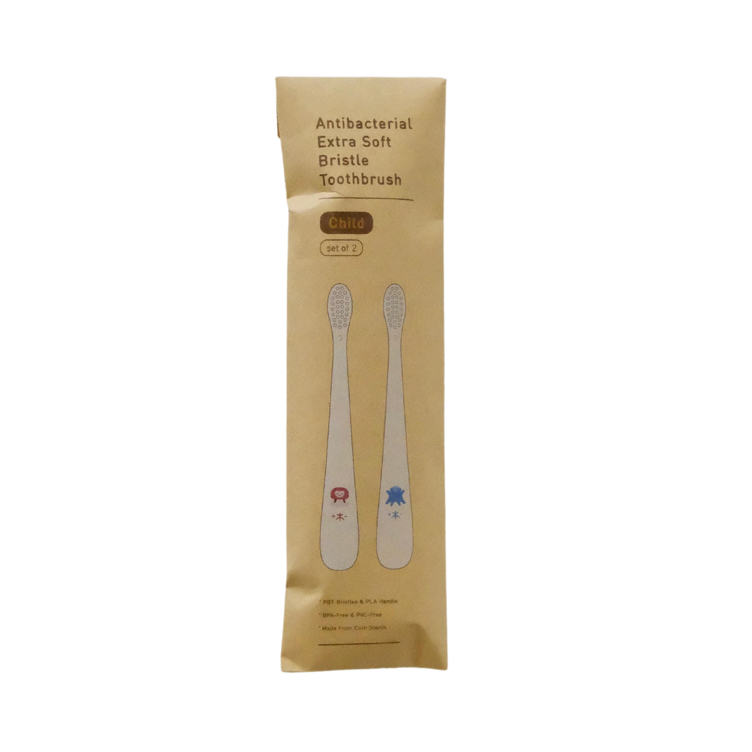 Antibacterial Extra Soft Bristle Toothbrush - Child (Set for 2)