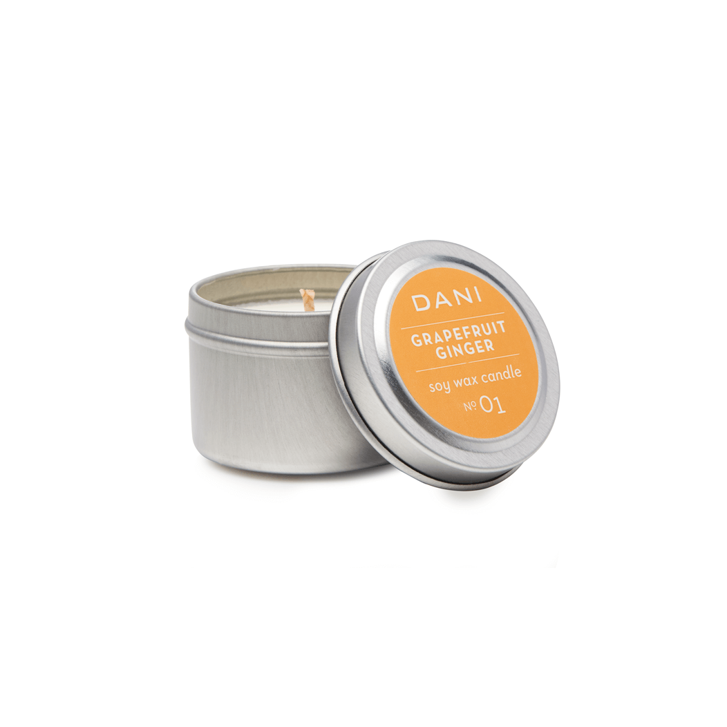 Grapefruit Ginger Travel Tin Candle