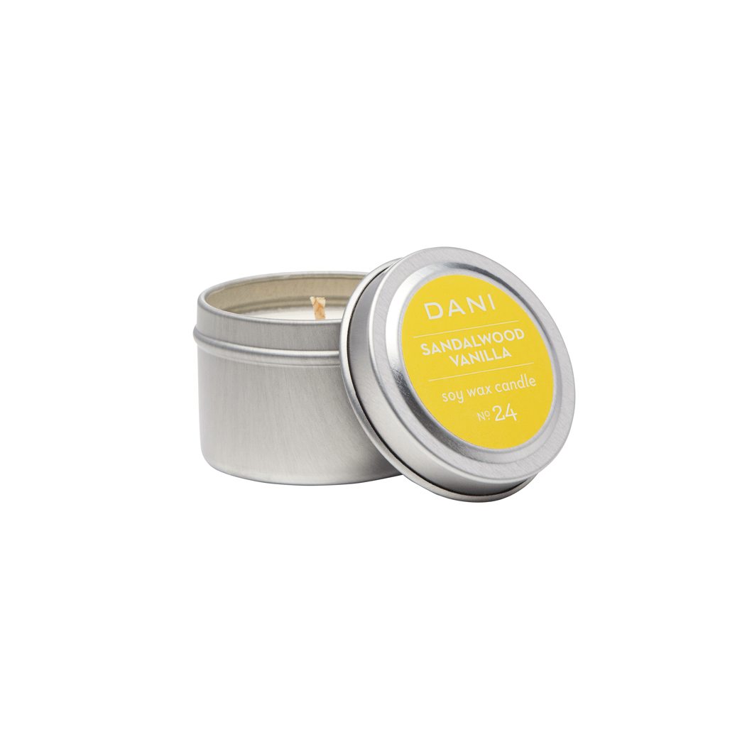 Sandalwood Vanilla Travel Tin Candle