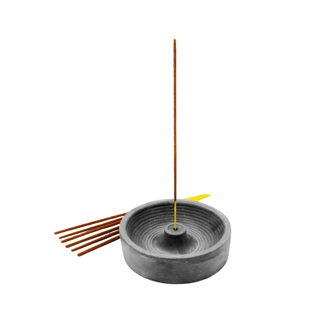 Cement Incense Holder (Round)