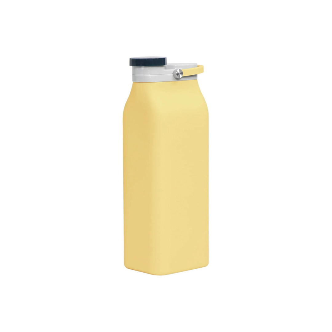 Foldable Silicone Water Bottle 600Ml - Yellow