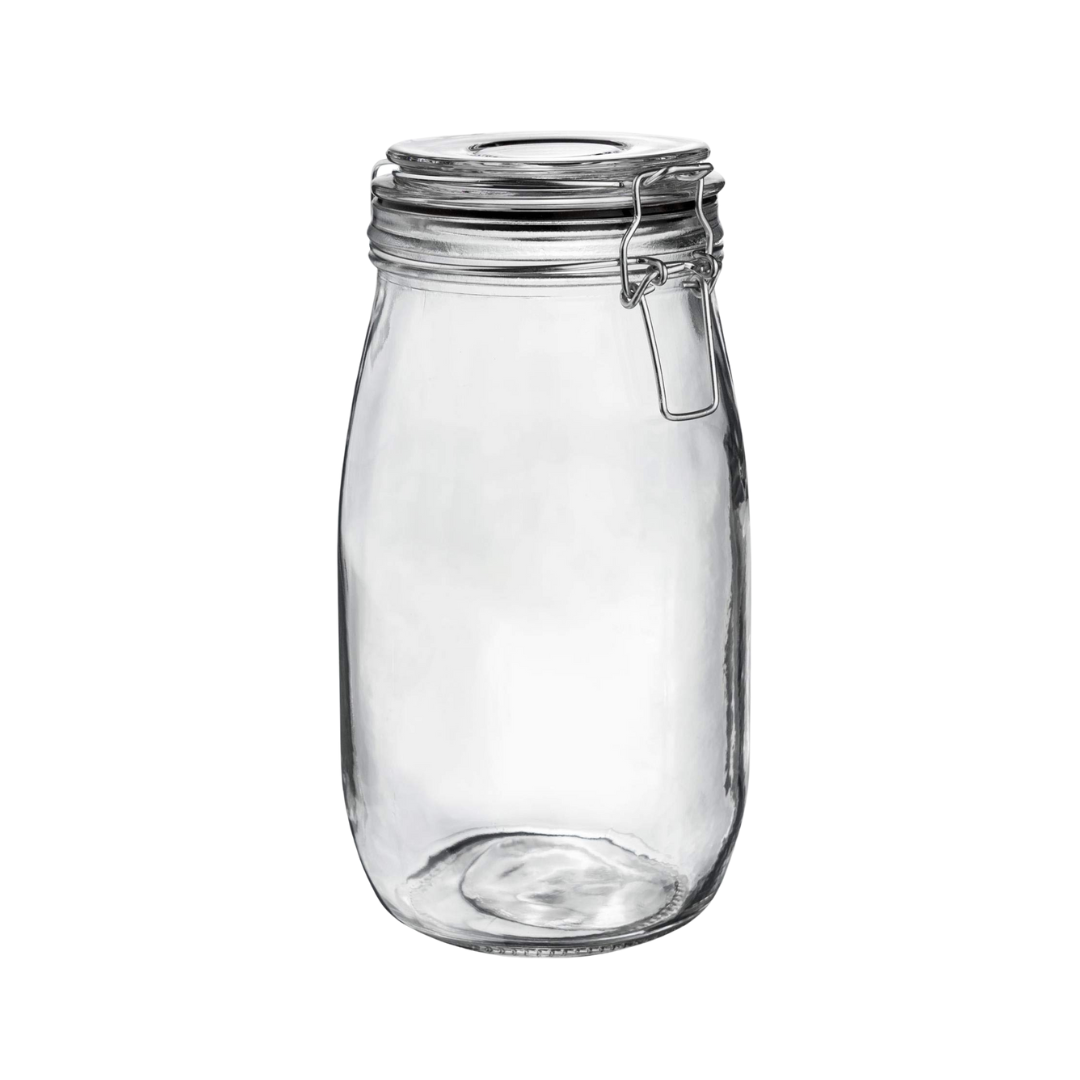 Glass Container Stainless Steel Clip 1500Ml (wt.750g)