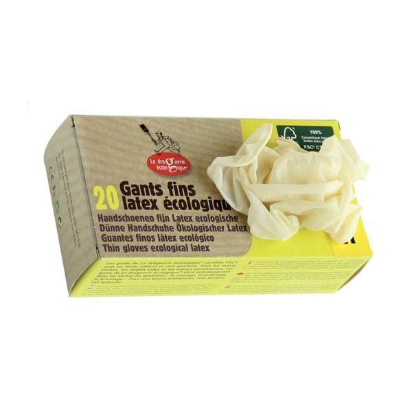 FSC Certified 20 Latex Thin Gloves  - Small