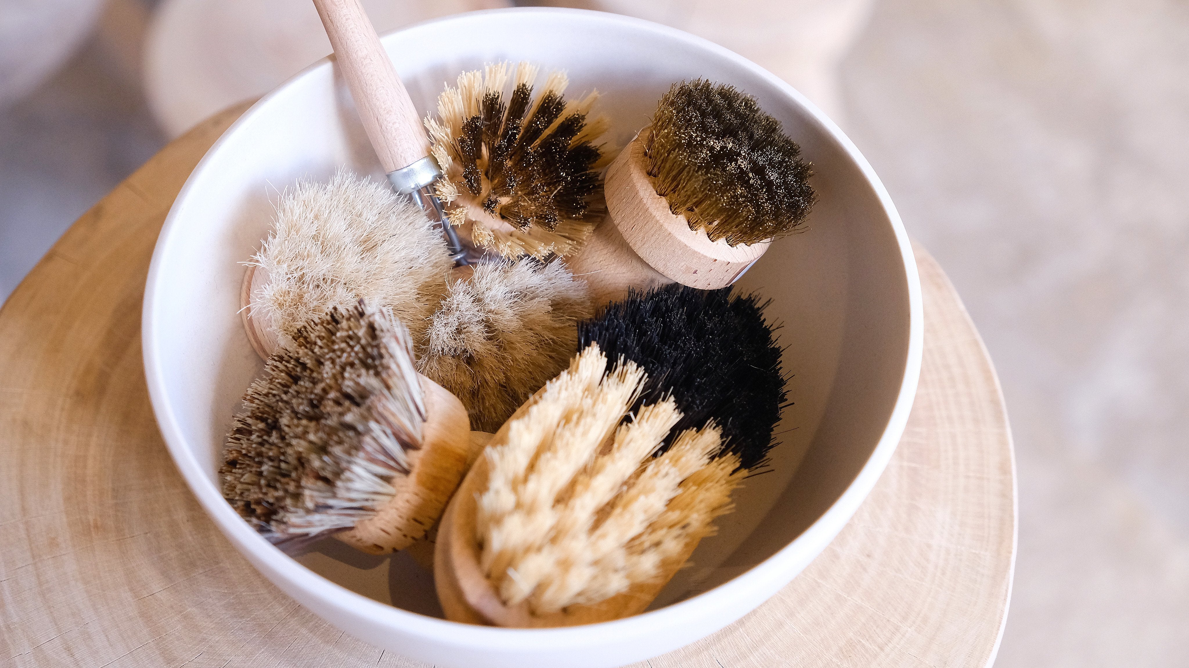 Natural Fiber Vegetable Brush