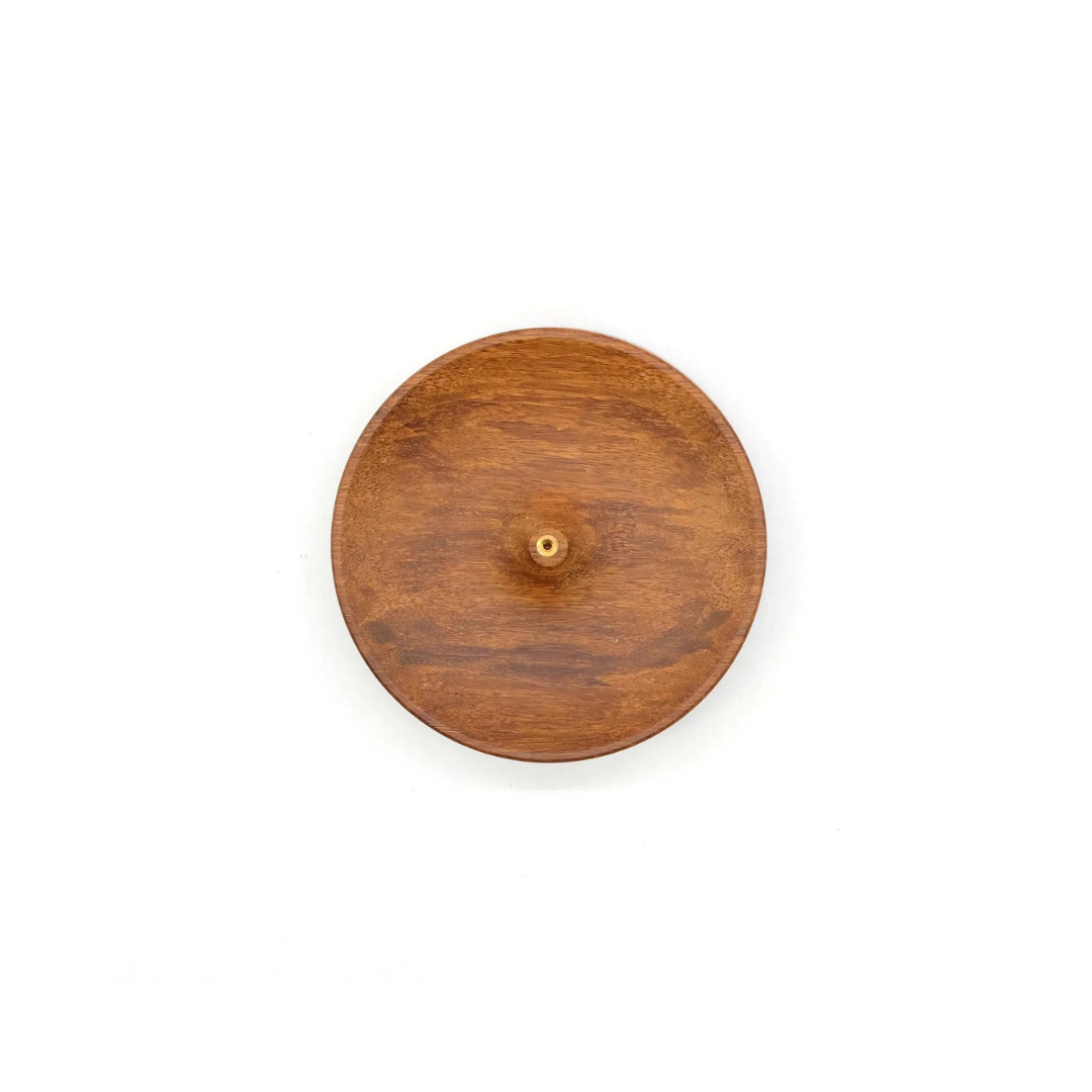 Wooden Incense Holder - Round