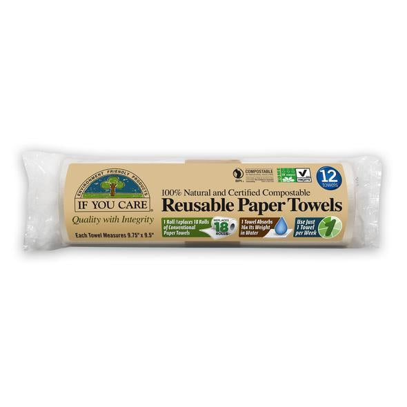 Certified Compostable Reusable Paper Towels