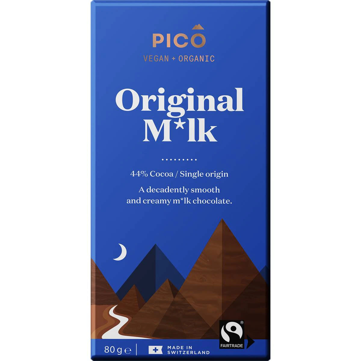 Organic Vegan Chocolate - Original Milk 80g