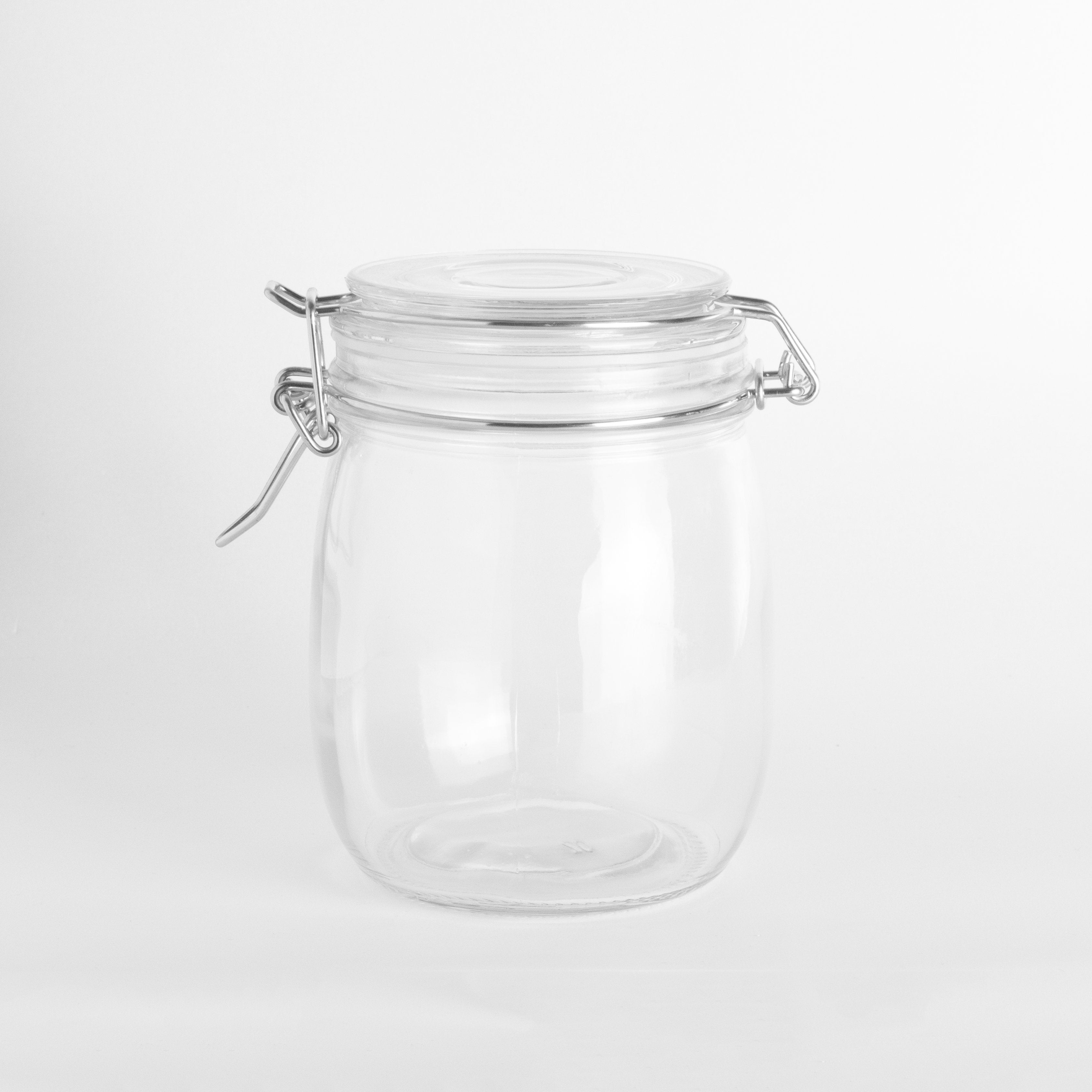 Glass Container Stainless Steel Clip 250Ml (wt.350g)